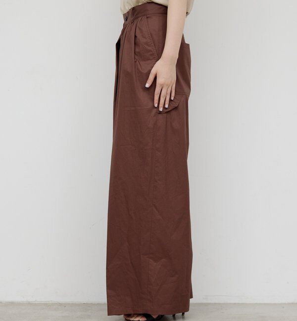  「【HERITANOVUM】ワイドタックペインターパンツ」|チノ|