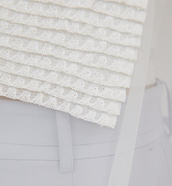  「【HERITANOVUM】ラッフルボザムスリーブレスブラウス」|シャツ・ブラウス|