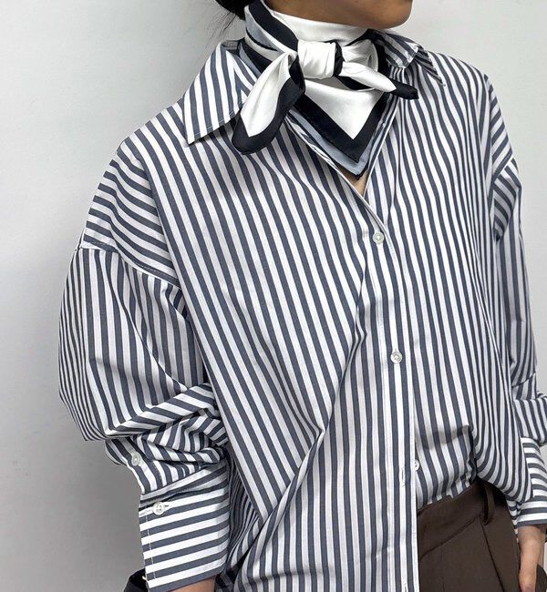  「【MANAKAコラボ】スカーフセットシャツ」|シャツ・ブラウス|