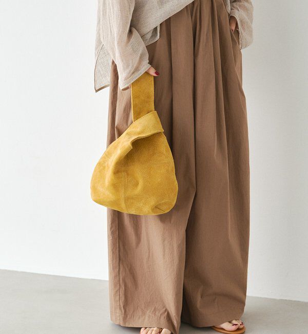  「スエード巾着ハンドバッグ」|トートバッグ|