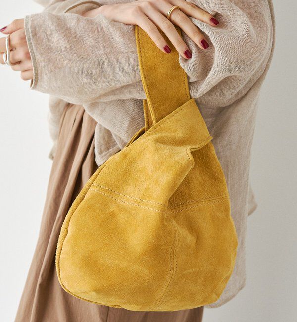  「スエード巾着ハンドバッグ」|トートバッグ|