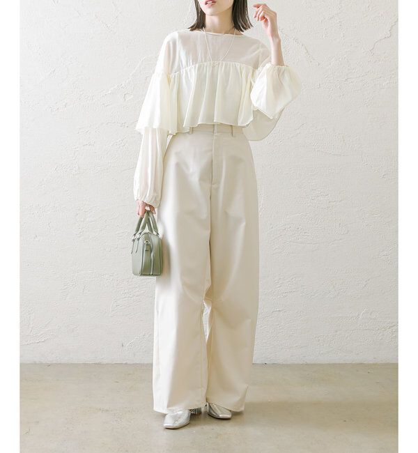  「【３サイズ/6色展開】カーブスラックス」|チノ|