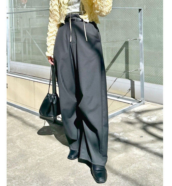  「【３サイズ/6色展開】カーブスラックス」|チノ|