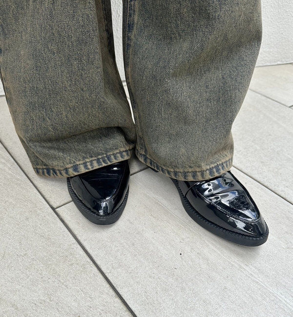  「エナメルレザーローファー」|ロングブーツ|