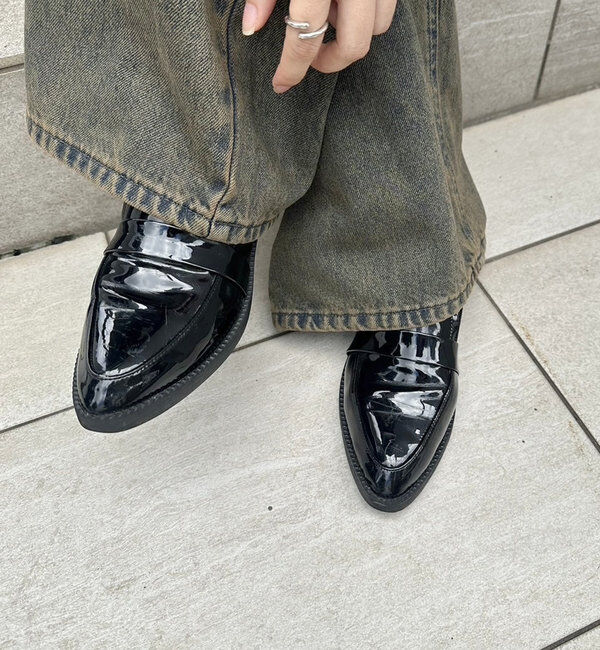  「エナメルレザーローファー」|ロングブーツ|