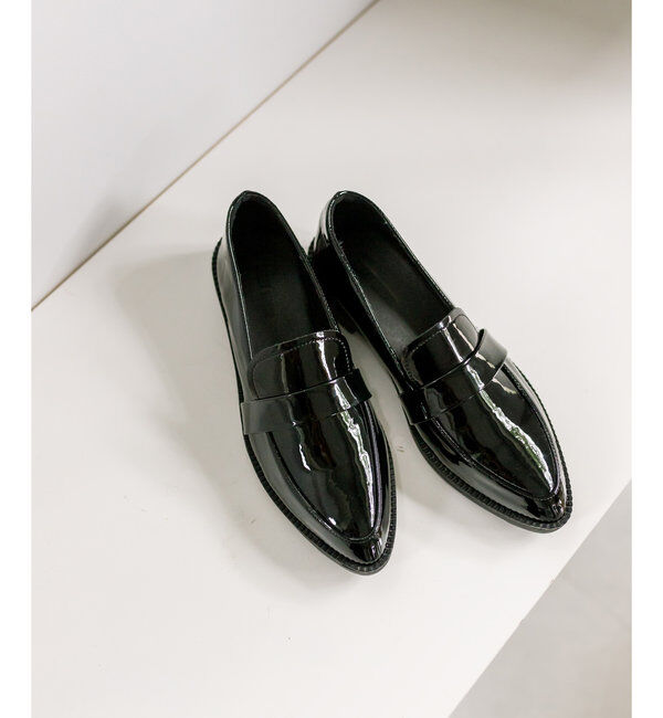  「エナメルレザーローファー」|ロングブーツ|