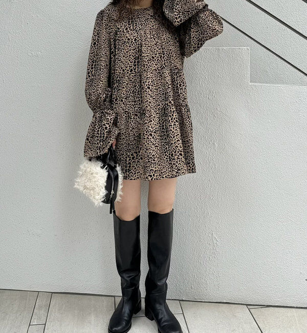  「[mline]ティアードミニワンピース」|ワンピース|