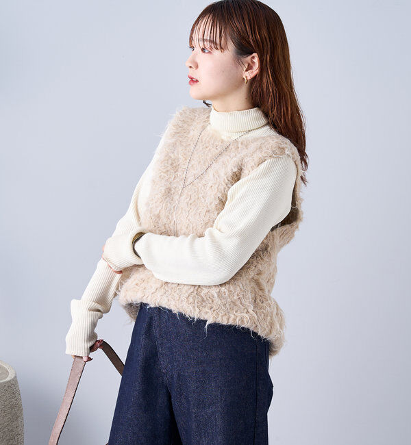  「シャギーニットベスト」|ニット・セーター|