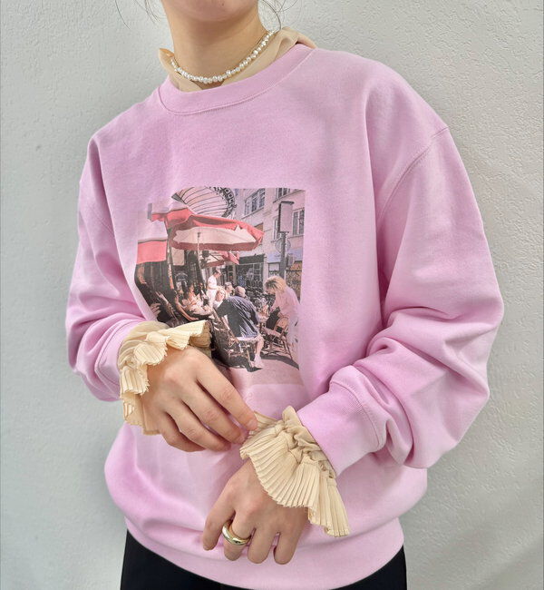  「photoスウェット」|Tシャツ・カットソー|ピンク