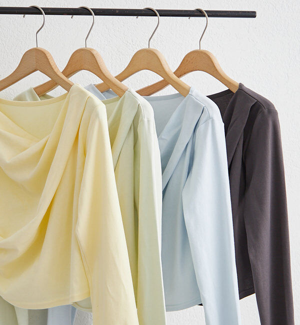  「【大人気シリーズ/8色展開】オフショルロングTシャツ※EC限定カラーあり」|Tシャツ・カットソー|