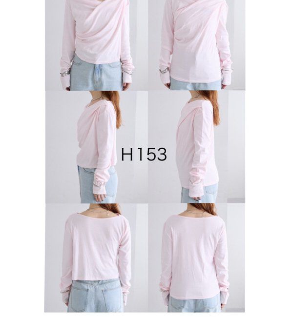  「【大人気シリーズ/8色展開】オフショルロングTシャツ※EC限定カラーあり」|Tシャツ・カットソー|