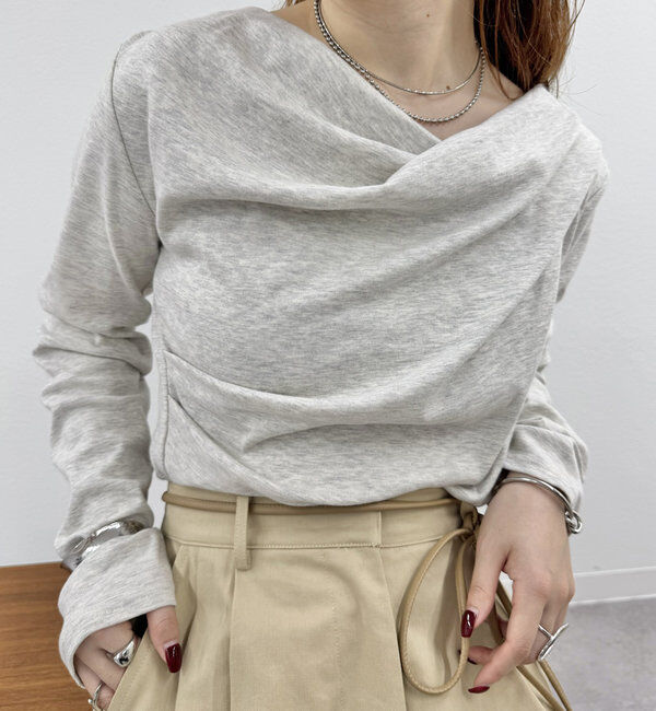  「【大人気シリーズ/8色展開】オフショルロングTシャツ※EC限定カラーあり」|Tシャツ・カットソー|