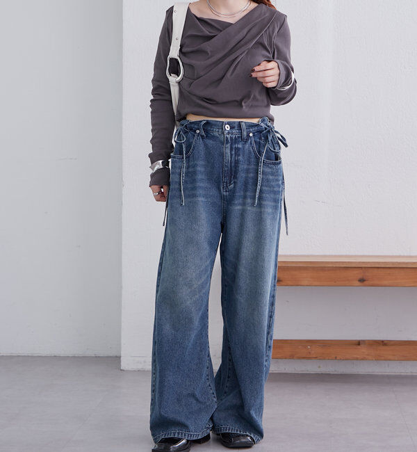  「【大人気シリーズ/8色展開】オフショルロングTシャツ※EC限定カラーあり」|Tシャツ・カットソー|