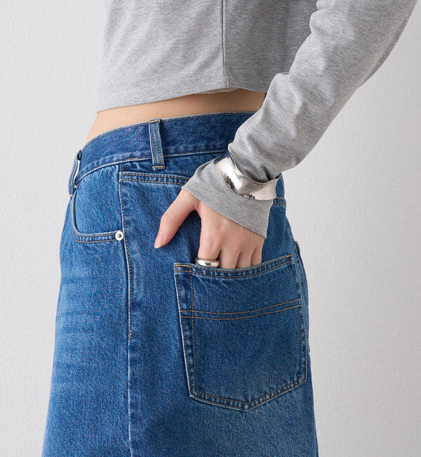  「ラップデニムスカート」|スカート|