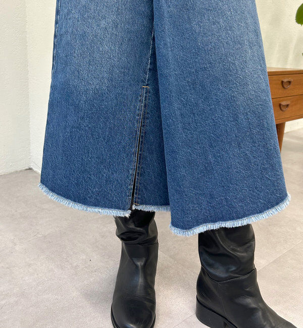  「ラップデニムスカート」|スカート|