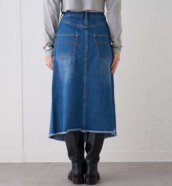  「ラップデニムスカート」|スカート|
