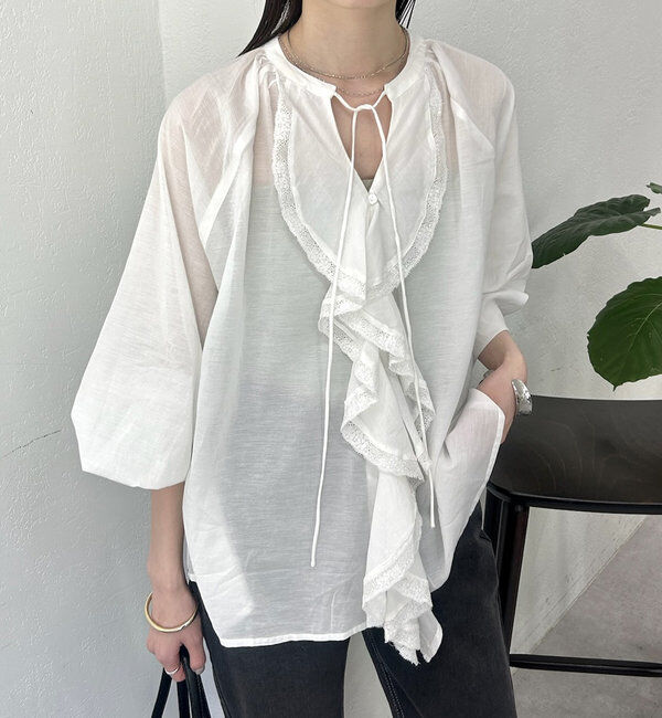  「FANAKA ruffle blouse」|シャツ・ブラウス|