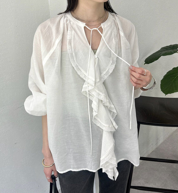  「FANAKA ruffle blouse」|シャツ・ブラウス|