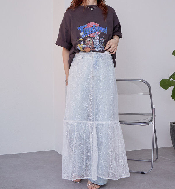  「切り替えレーススカート」|スカート|