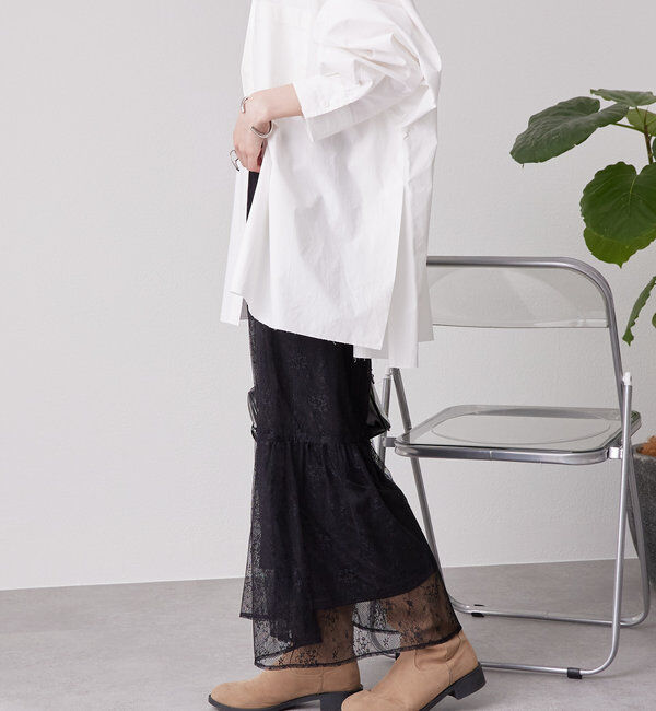  「切り替えレーススカート」|スカート|