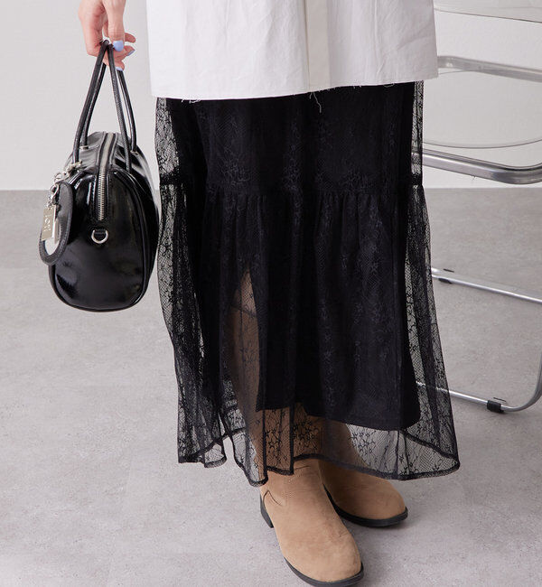  「切り替えレーススカート」|スカート|