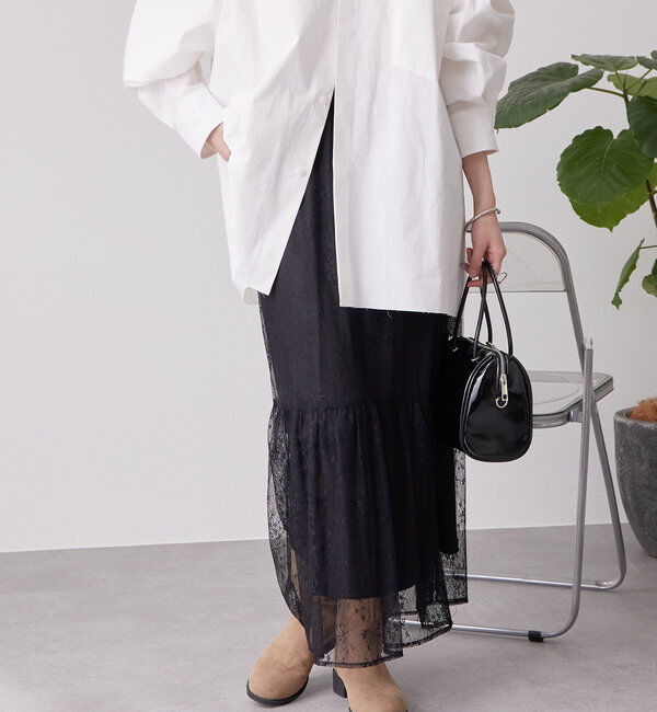  「切り替えレーススカート」|スカート|