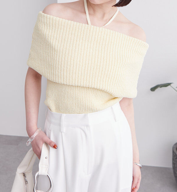  「ブークレオフショルニット」|ニット・セーター|