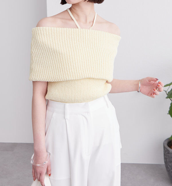  「ブークレオフショルニット」|ニット・セーター|