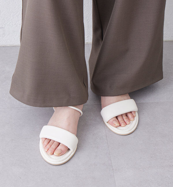  「パテッドヒールサンダル」|サンダル|