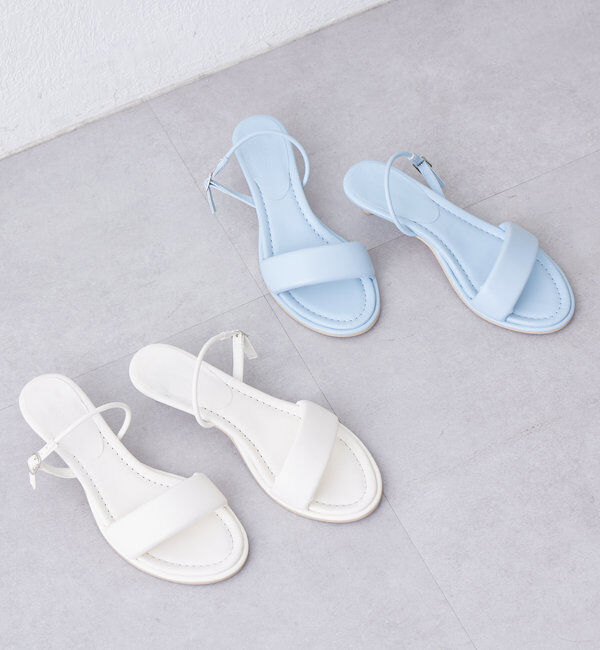  「パテッドヒールサンダル」|サンダル|