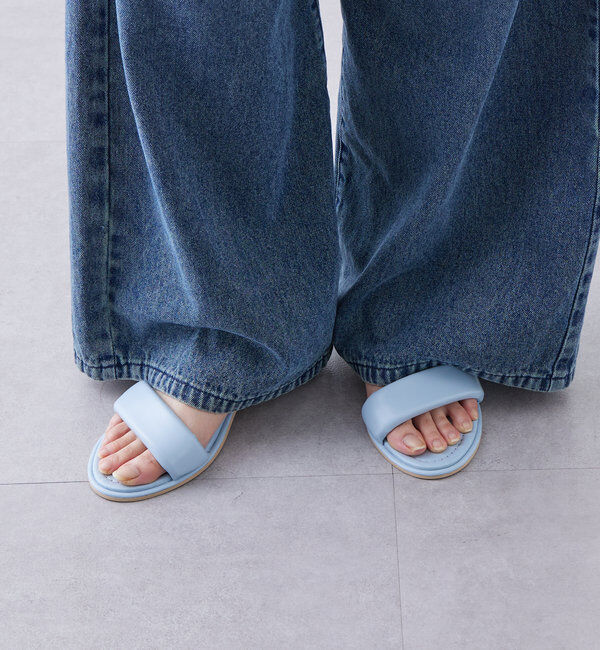  「パテッドヒールサンダル」|サンダル|