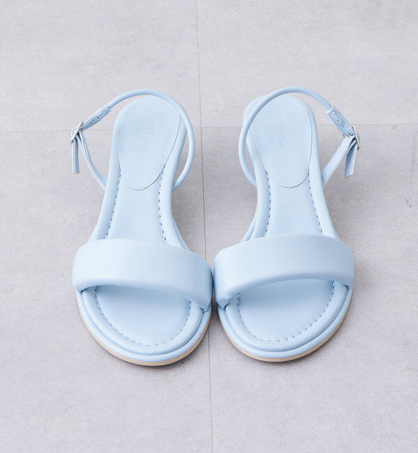 「パテッドヒールサンダル」|サンダル|