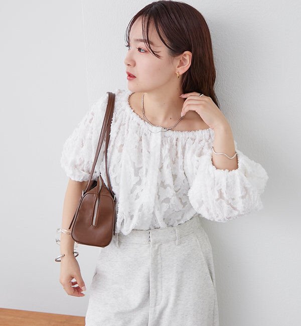  「フリンジオフショルブラウス」|シャツ・ブラウス|