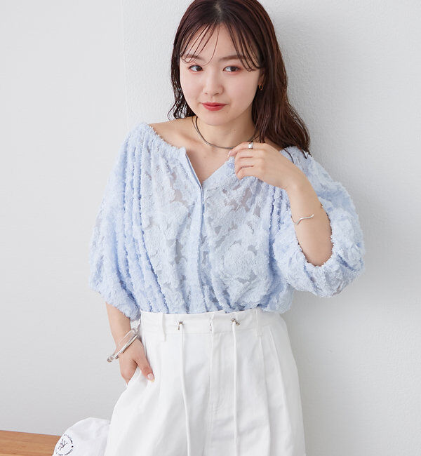  「フリンジオフショルブラウス」|シャツ・ブラウス|