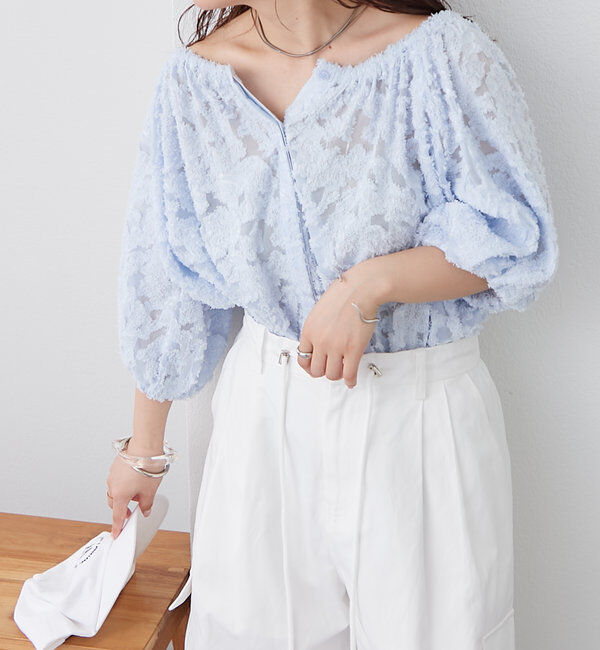  「フリンジオフショルブラウス」|シャツ・ブラウス|