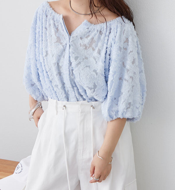  「フリンジオフショルブラウス」|シャツ・ブラウス|