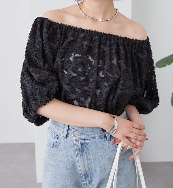  「フリンジオフショルブラウス」|シャツ・ブラウス|