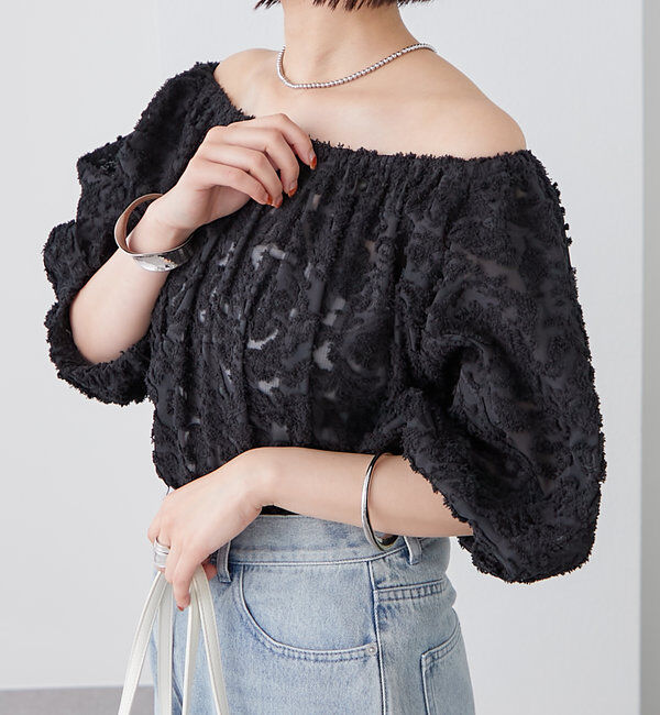  「フリンジオフショルブラウス」|シャツ・ブラウス|