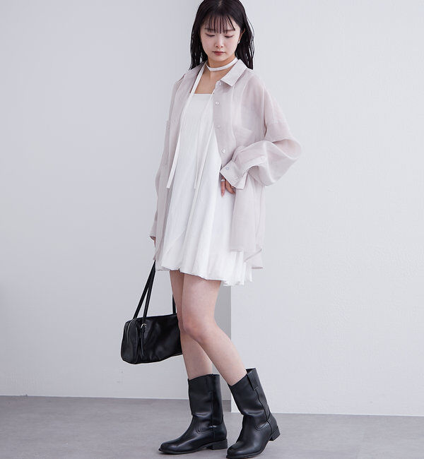  「【夏の着映えアイテム/2サイズ展開】バルーンミニジャンスカ」|ワンピース|