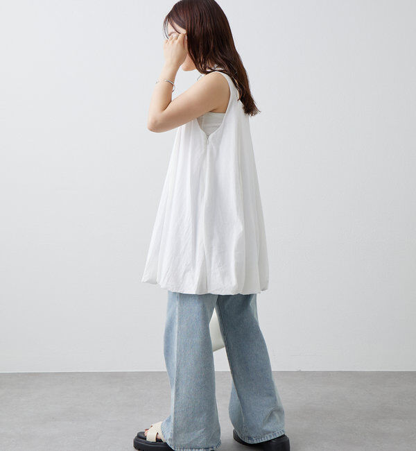  「【夏の着映えアイテム/2サイズ展開】バルーンミニジャンスカ」|ワンピース|