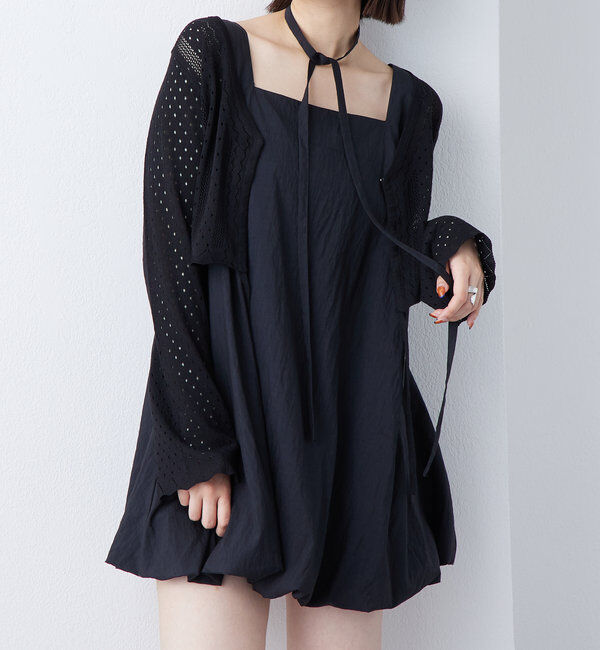  「【夏の着映えアイテム/2サイズ展開】バルーンミニジャンスカ」|ワンピース|