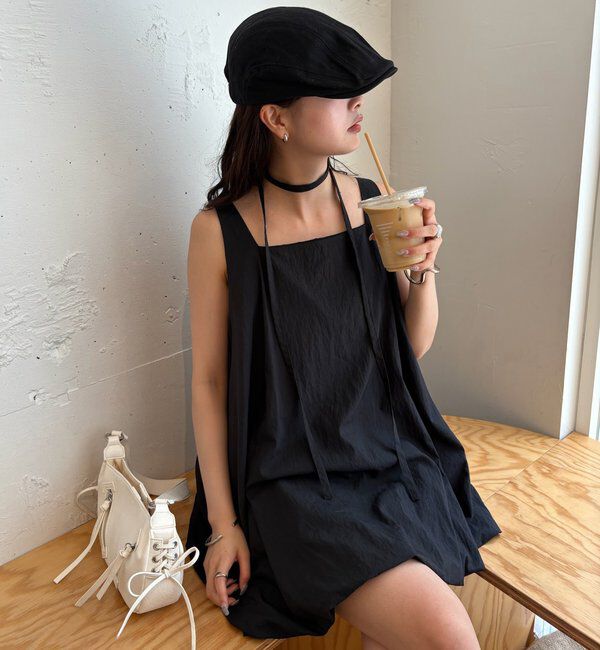  「【夏の着映えアイテム/2サイズ展開】バルーンミニジャンスカ」|ワンピース|