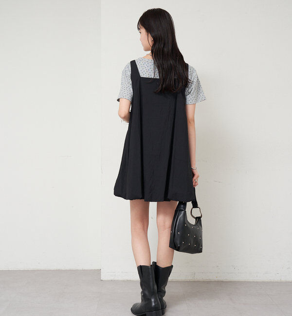  「【夏の着映えアイテム/2サイズ展開】バルーンミニジャンスカ」|ワンピース|