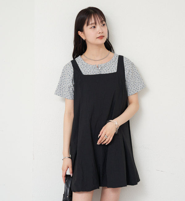  「【夏の着映えアイテム/2サイズ展開】バルーンミニジャンスカ」|ワンピース|