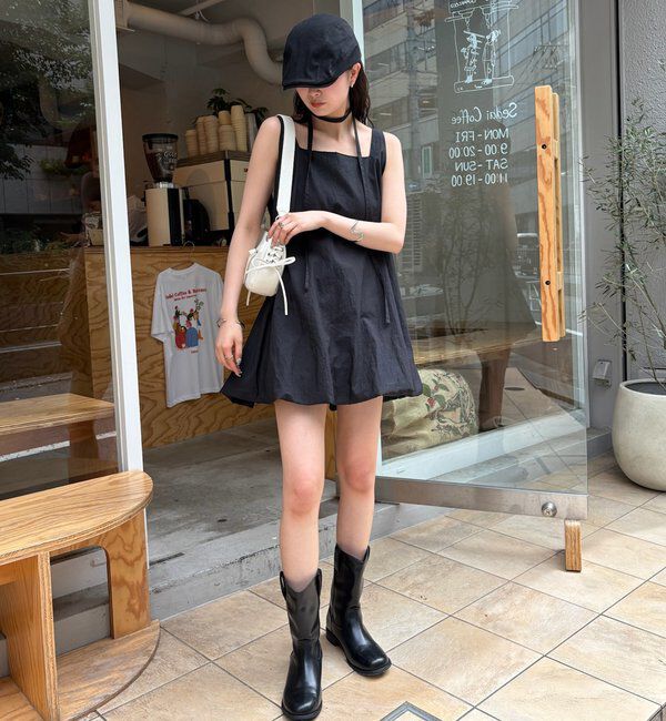  「【夏の着映えアイテム/2サイズ展開】バルーンミニジャンスカ」|ワンピース|