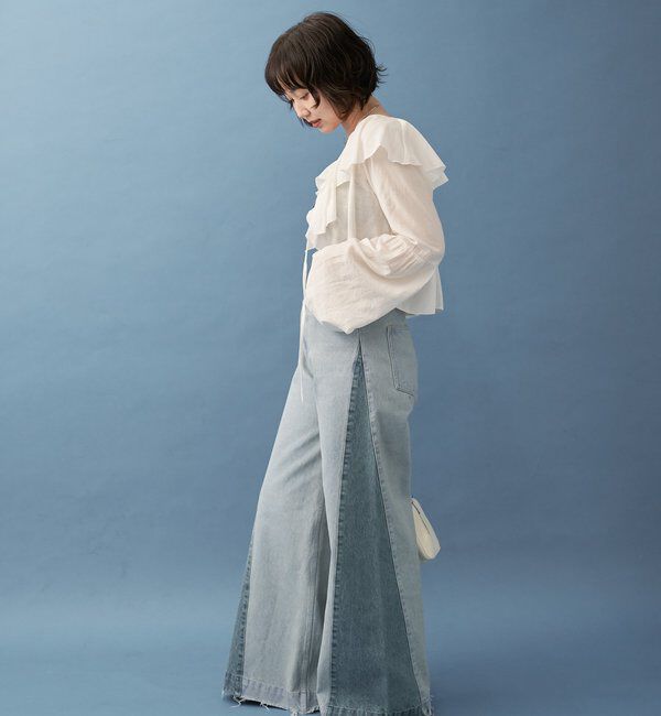  「パネル切替デニム」|デニム|