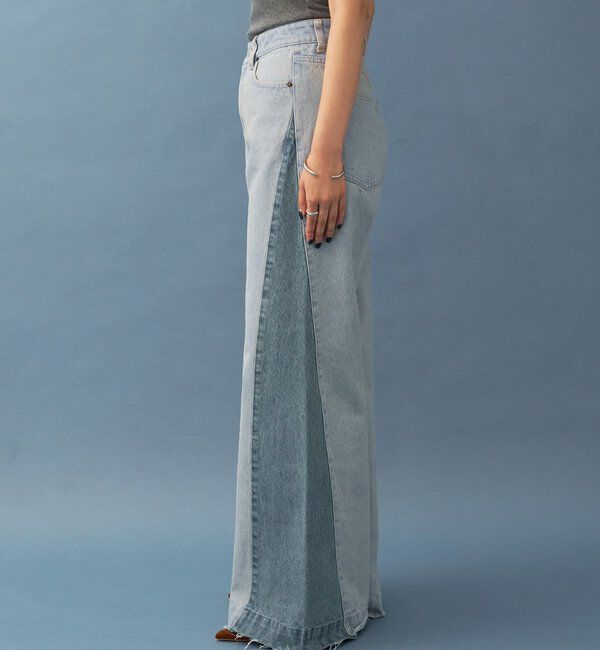  「パネル切替デニム」|デニム|