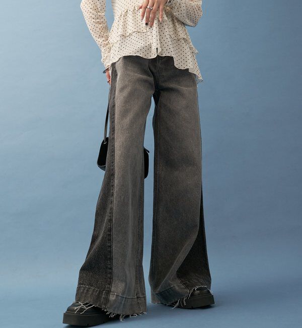  「パネル切替デニム」|デニム|