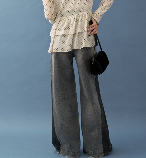  「パネル切替デニム」|デニム|