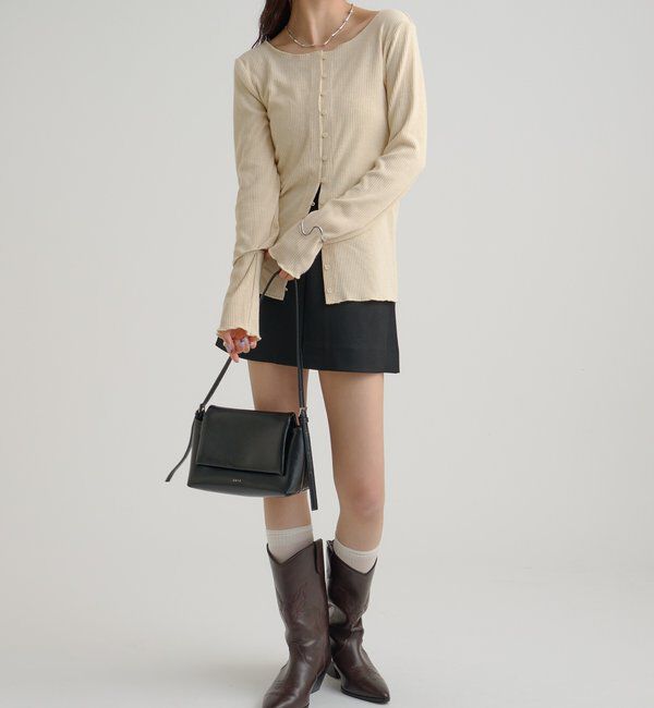  「起毛リブボタンカーディガン」|Tシャツ・カットソー|